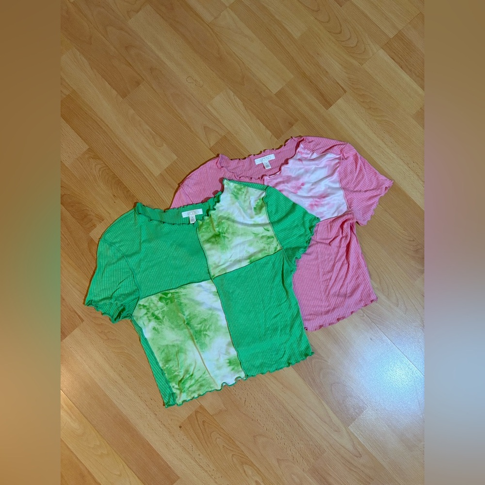 ABOUND tie dye crop tops